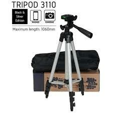 3110 aluminum tripod stand, which is suited for mobile devices, cameras, video making, and ring lights