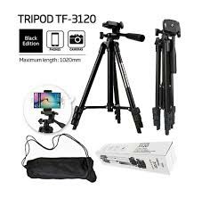 3120 aluminum tripod stand, which is suited for mobile devices, cameras, video making, and ring lights