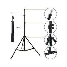 7-foot tripod metal stand suited for mobile devices, cameras, video making, and ring lights: